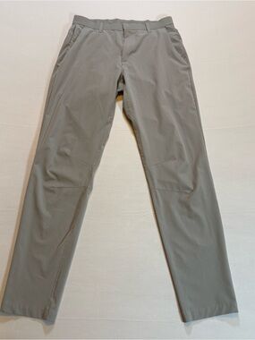 Fabletics Men Gray Performance Golf Pants Stretch Straight Leg 32x32